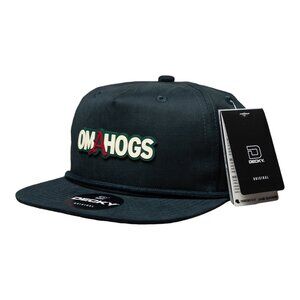 Arkansas Razorbacks OMAHOGS 3D Classic Rope Hat- Charcoal